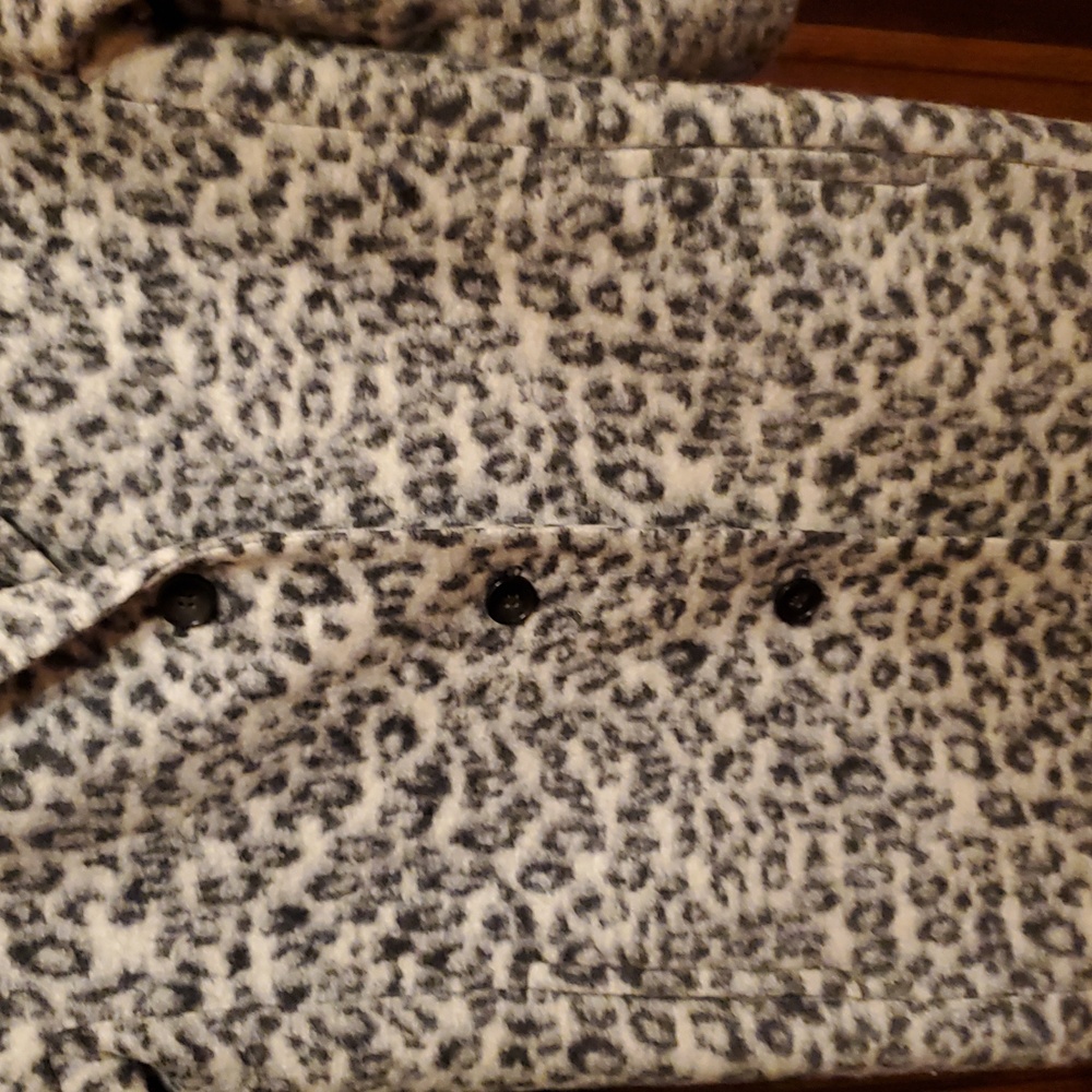 ANNE TAYLOR SIZE MEDIUM Stylish Leopard Print Women's Coat - Picture 3 of 12